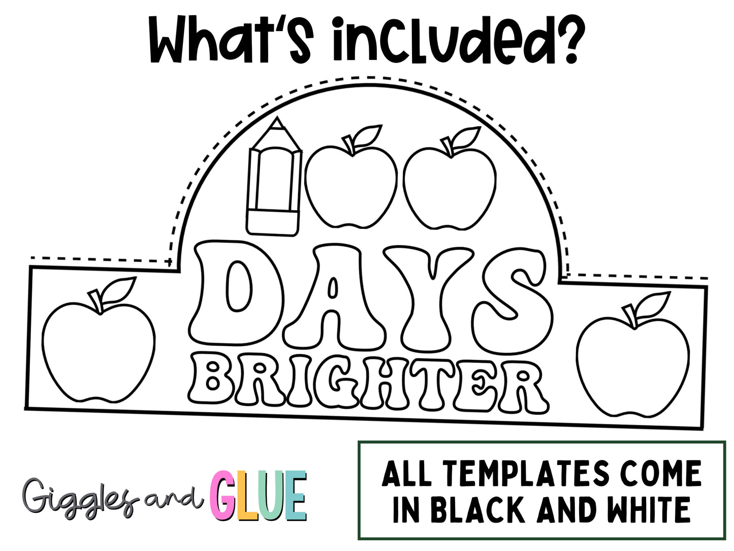 100 Days of School Crown Crafts